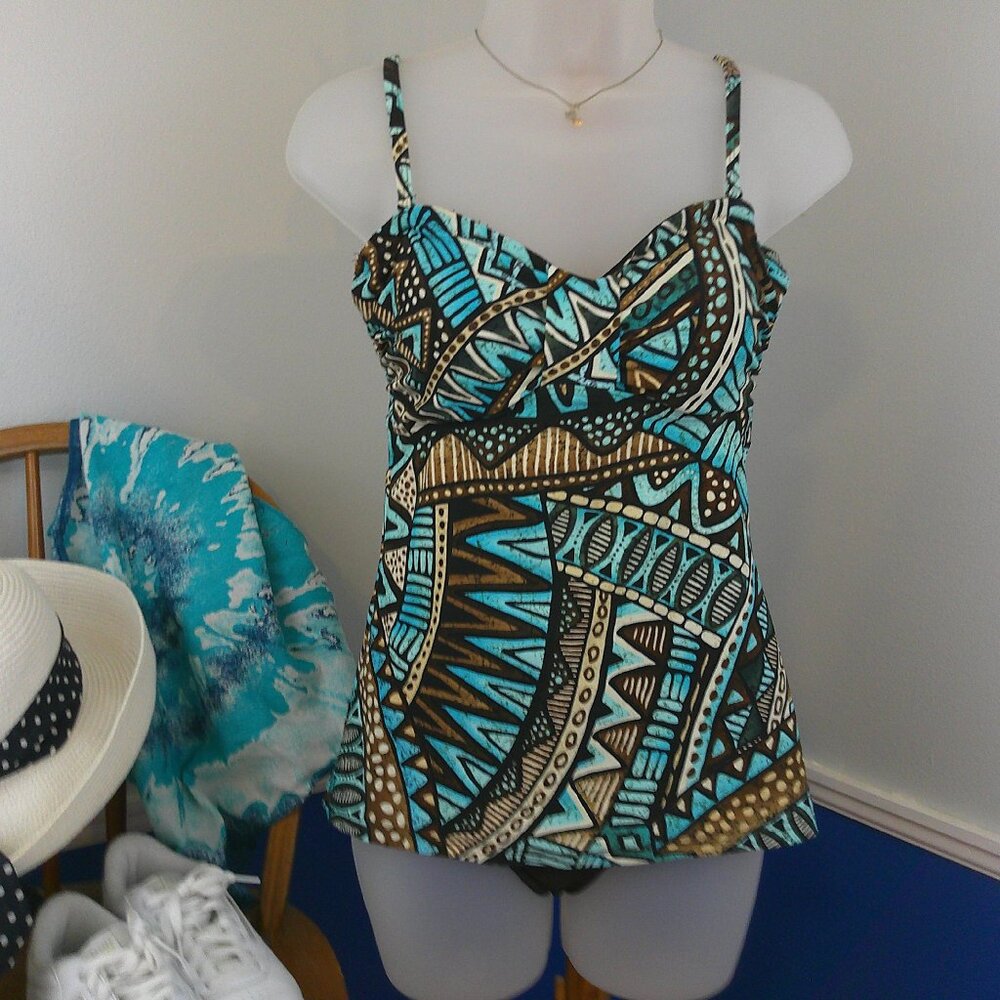 Ann Cole Convertable Tankini Swimsuit Top